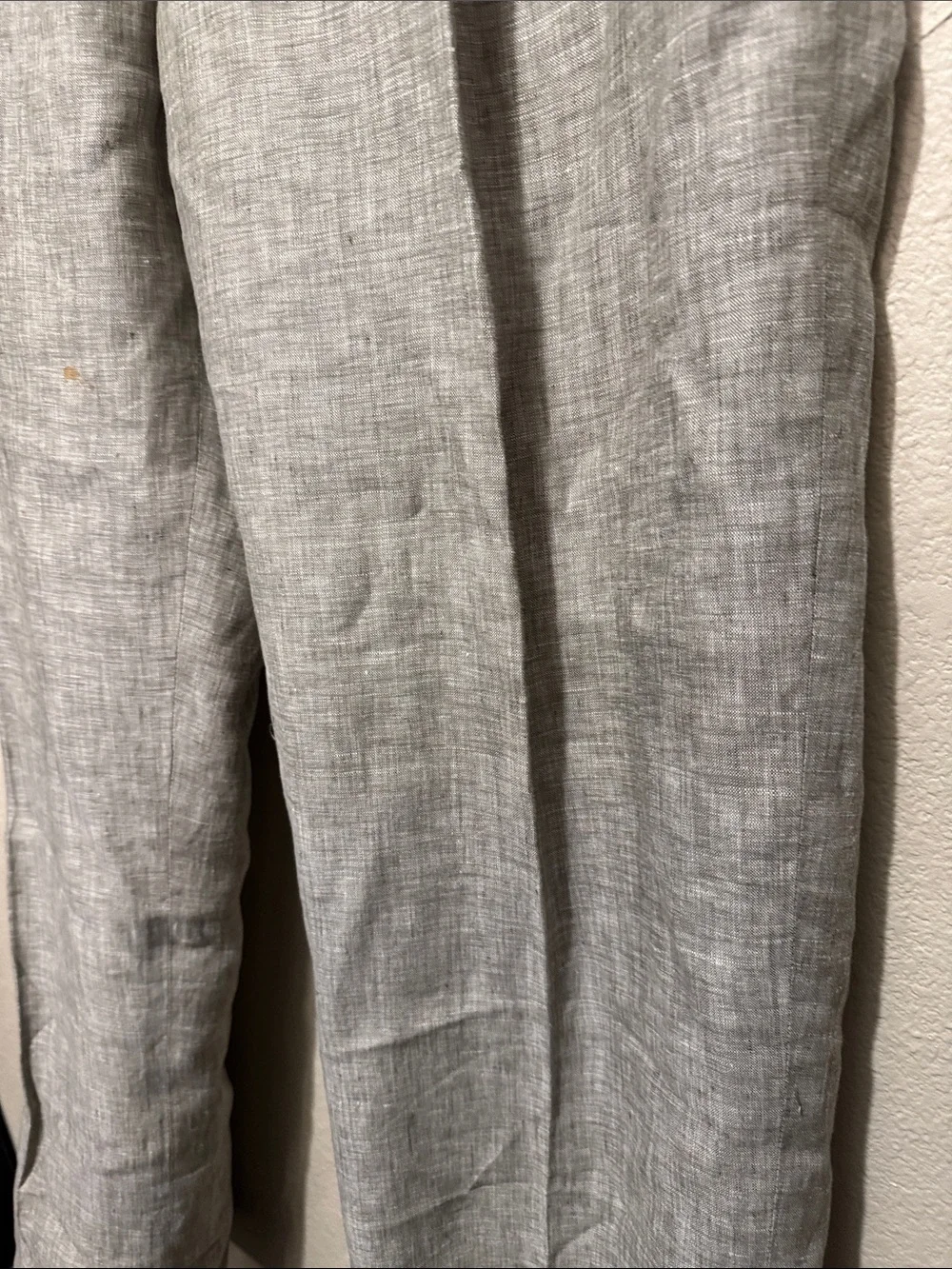 Men's Light Gray Dress Pants — Tailored Linen-Blend